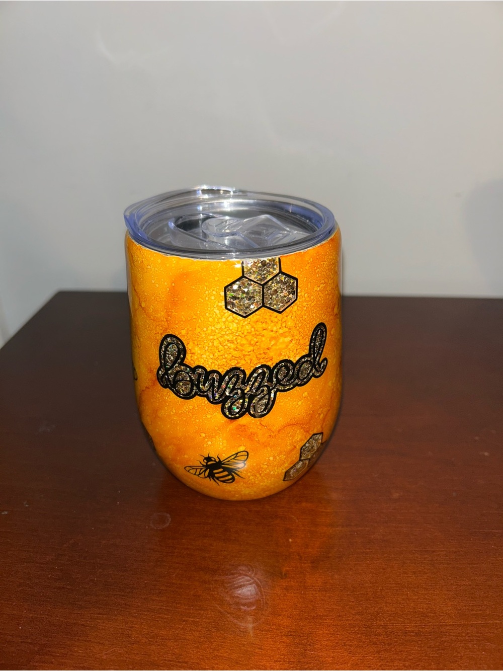 Buzzed Stainless Steel Tumbler w/ Lid